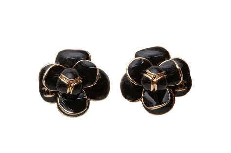 chanel camellia ring for sale|chanel black camellia earrings.